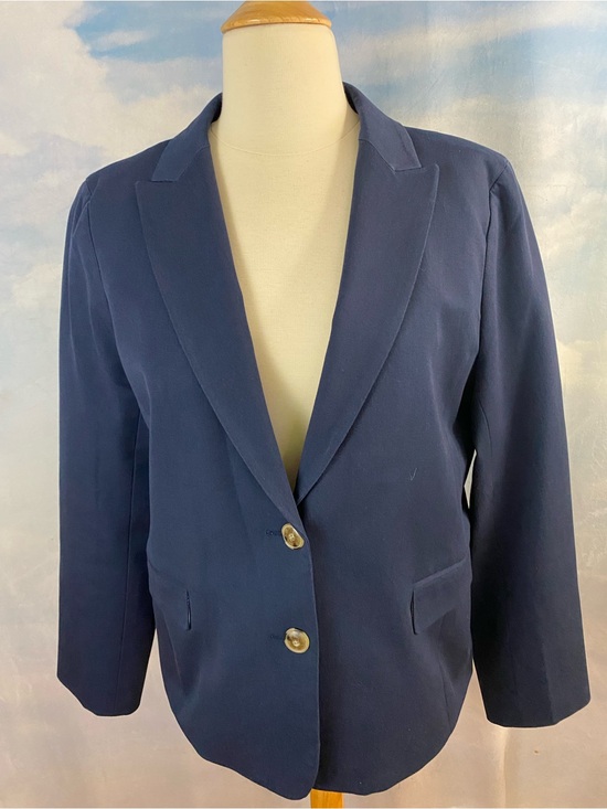 J. Crew Jackets & Blazers - J. Crew Classic Navy Single-Breasted Women's Lined Blazer Size 14